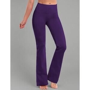 bubblelime Wide Leg Pants Eggplant Purple